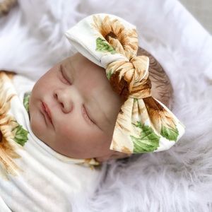 Sunflower Baby Swaddle Set